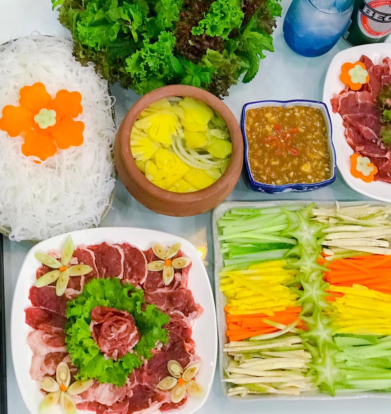 Cách làm bò nhúng dấm